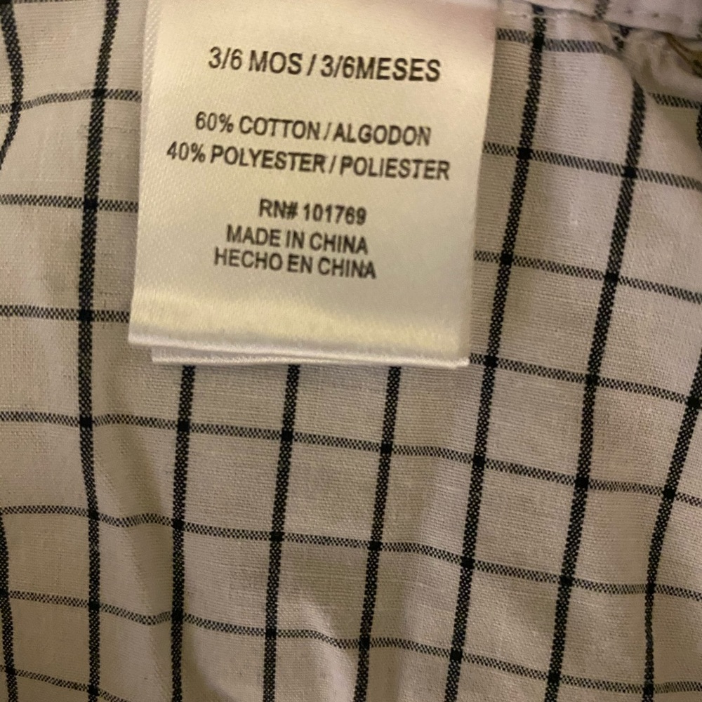 3/6mo button up